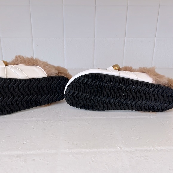 Curb Chain Faux Fur Footbed Loafer - Picture 10 of 10